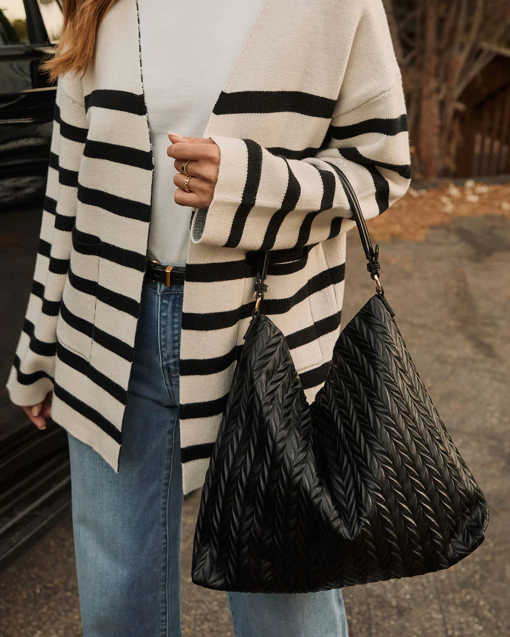 Fiona Woven Slouchy Tote