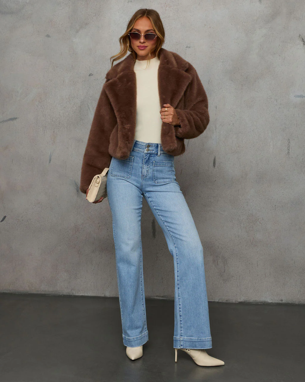 Found You Here Stretch High Rise Flare Jeans