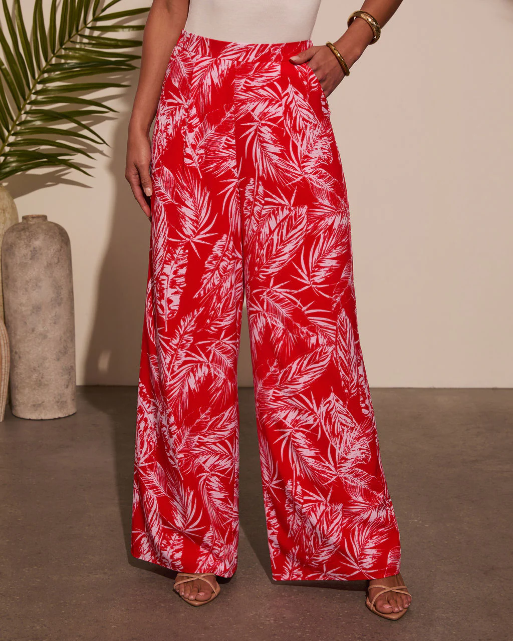 Barcelona Wide Leg Printed Pants