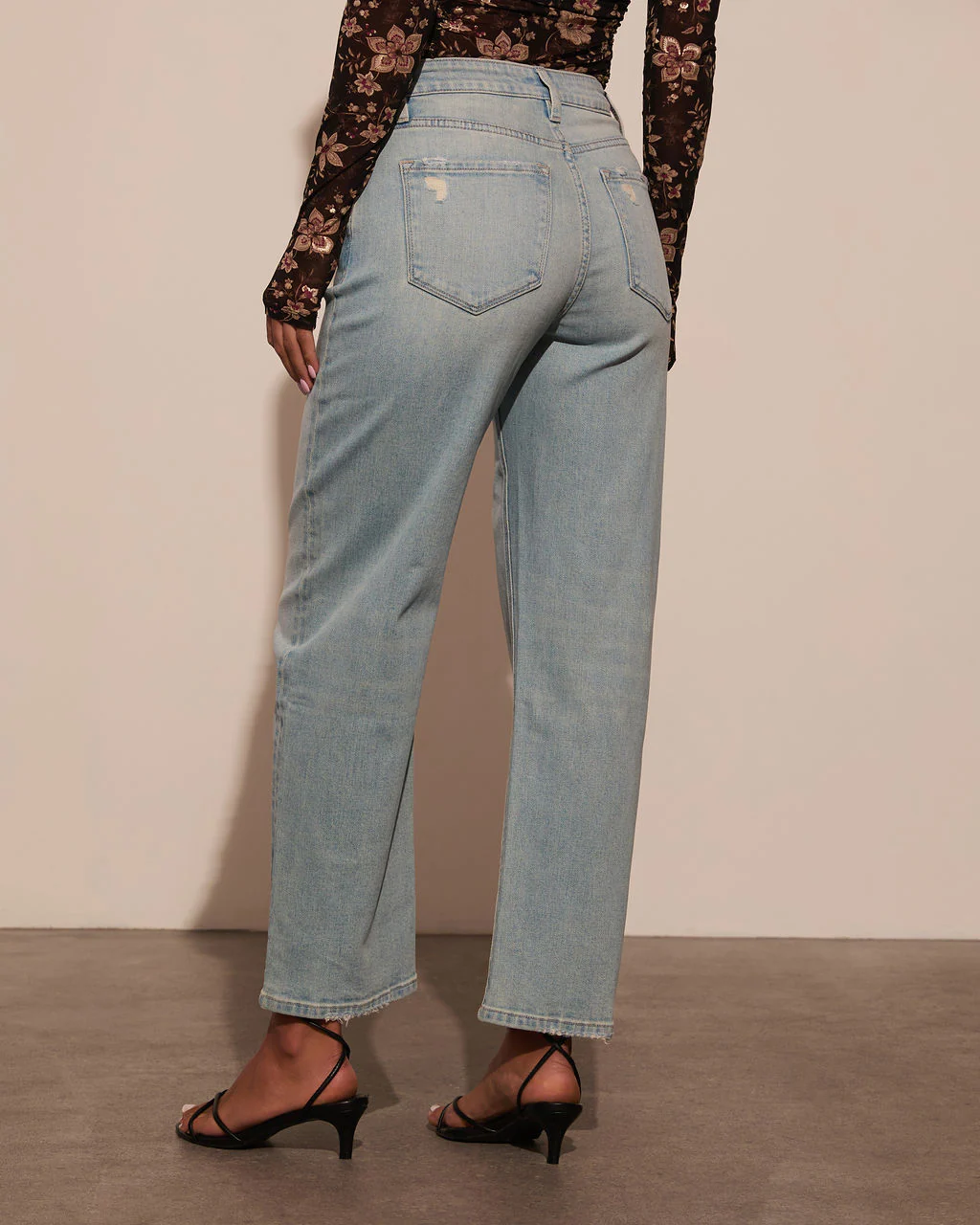 Damson Stretch High Rise Barrel Jeans