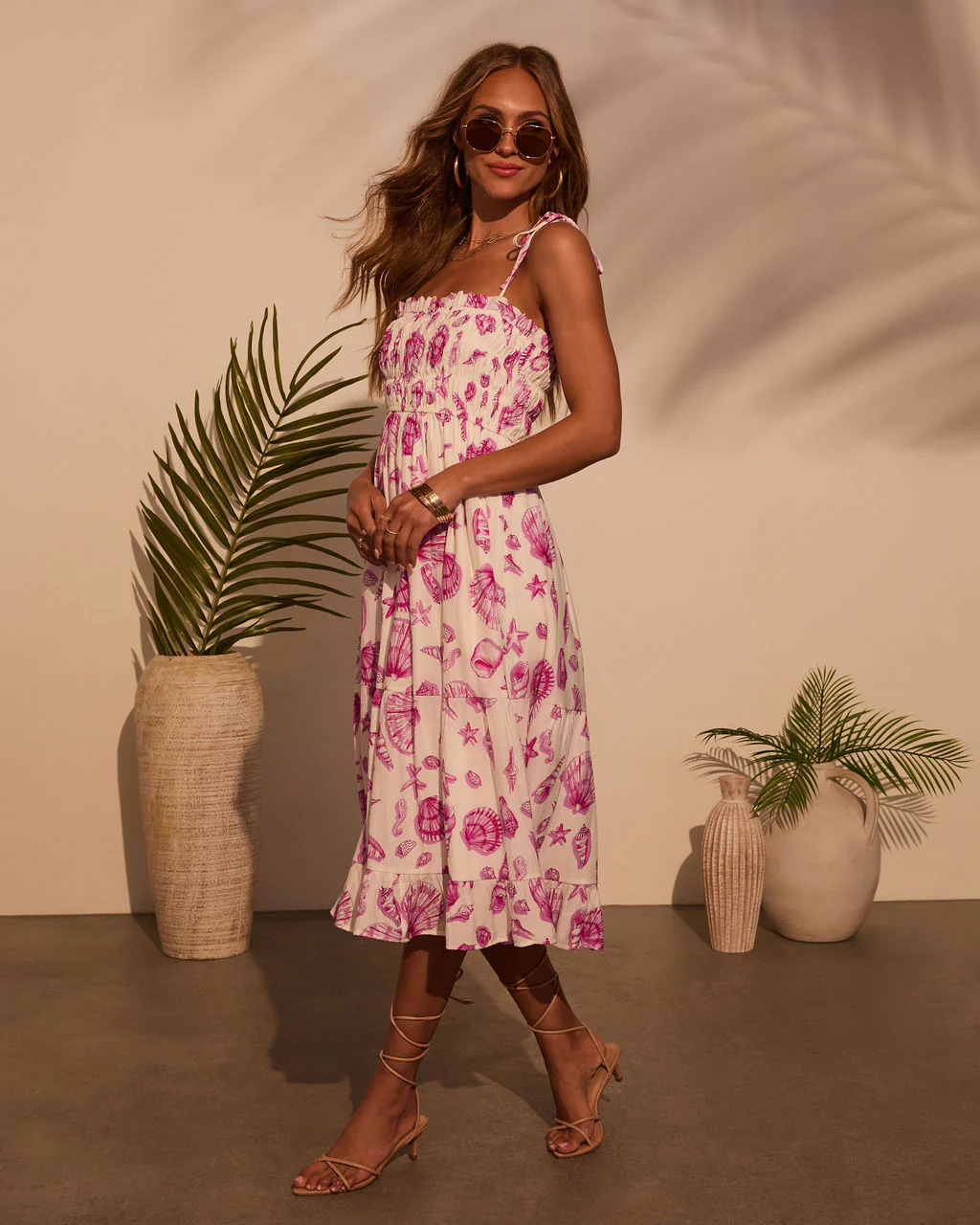 By The Shore Seashell Midi Dress