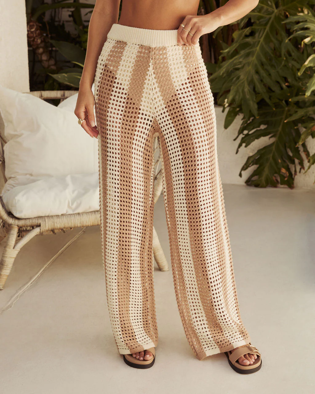 Bradley Crochet Wide Leg Cover Up Pants