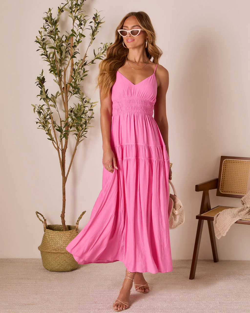 Chasing Light Tiered Maxi Dress