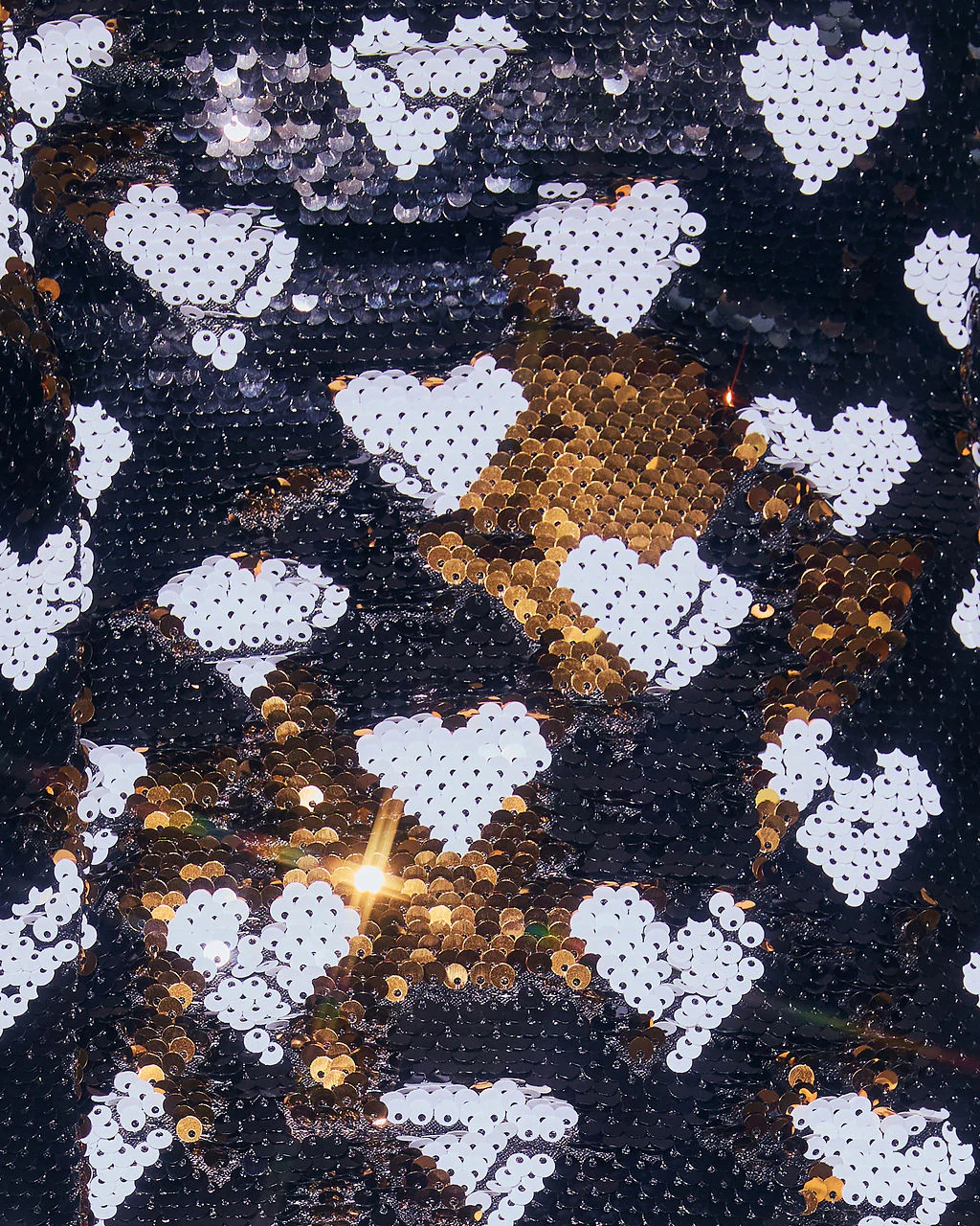 Darling Desire Heart Sequin Mini Dress