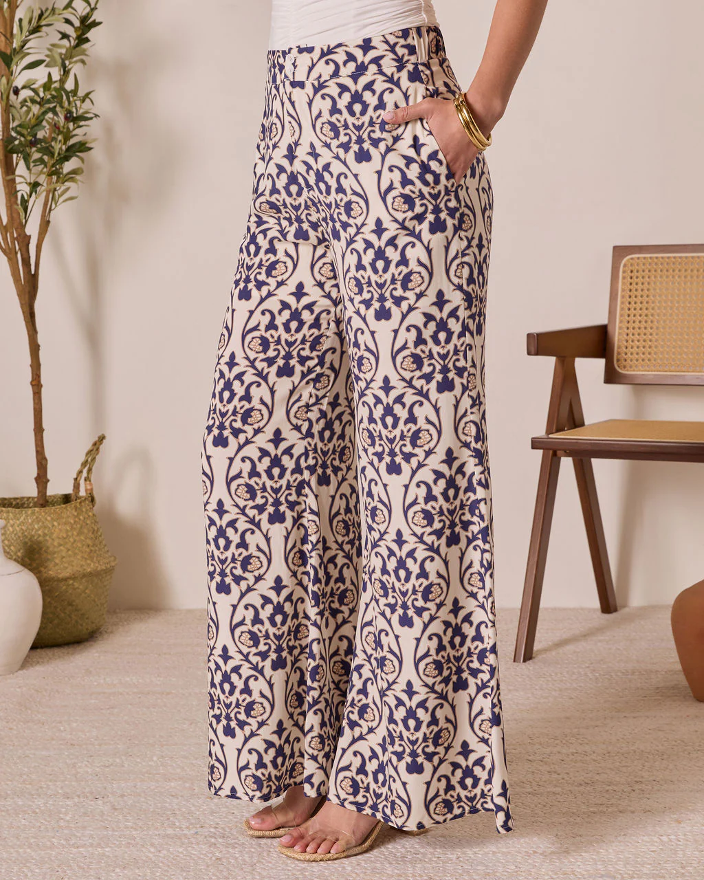 French Kissed Abstract Print Pants