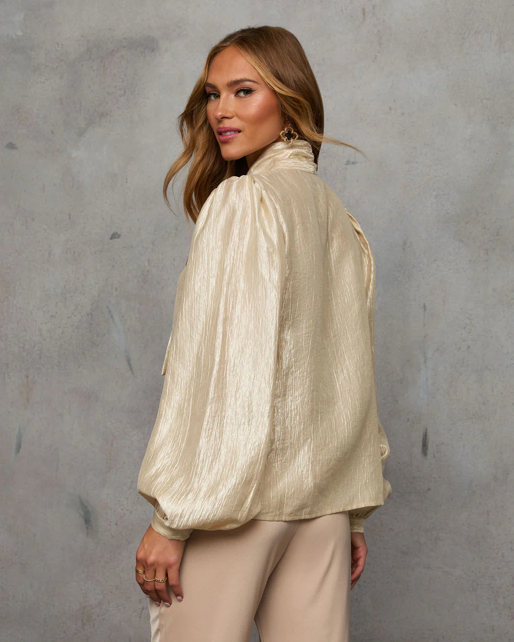 Haylen Necktie Blouse