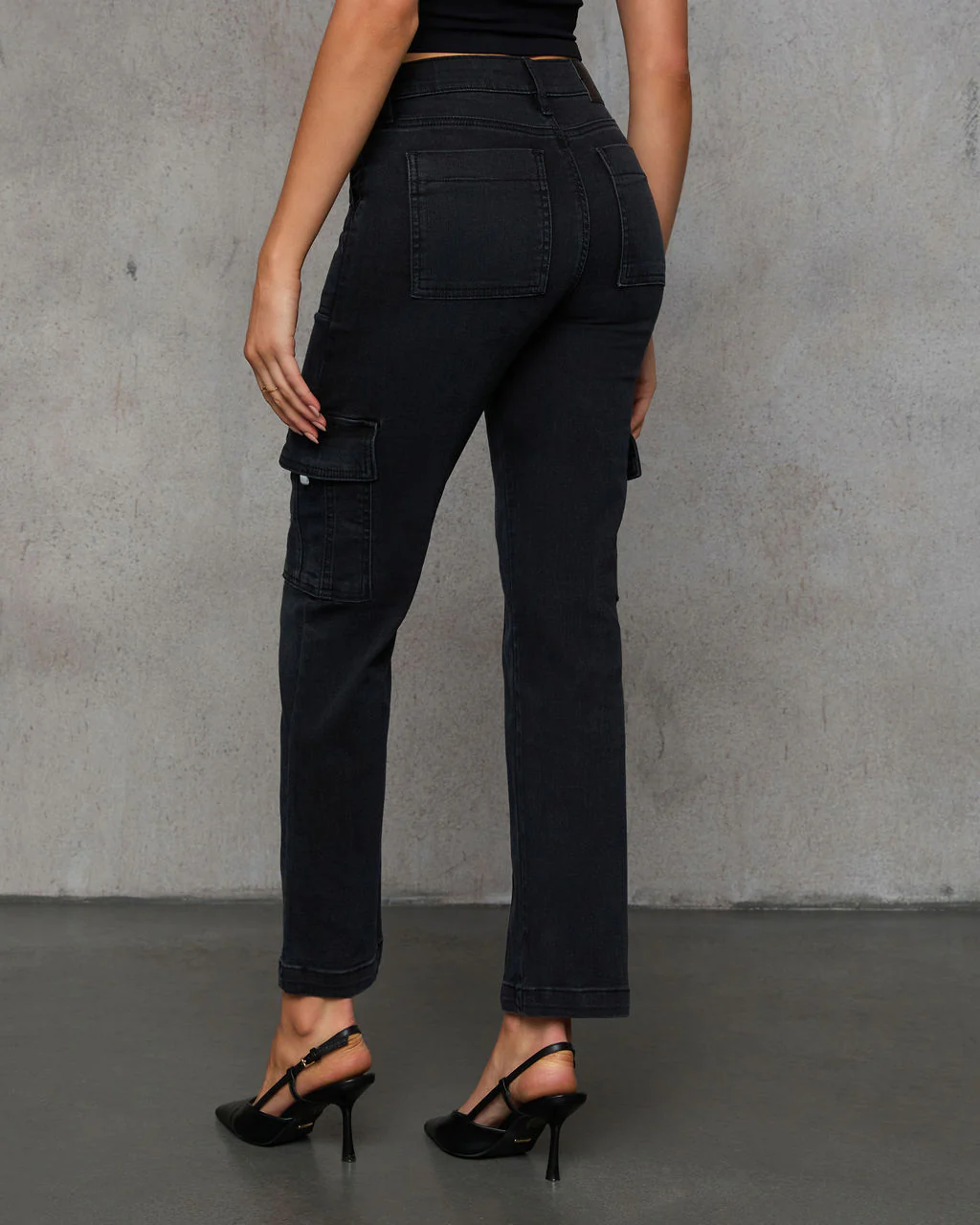 Dalton Super Stretch Straight Leg Cargo Jeans