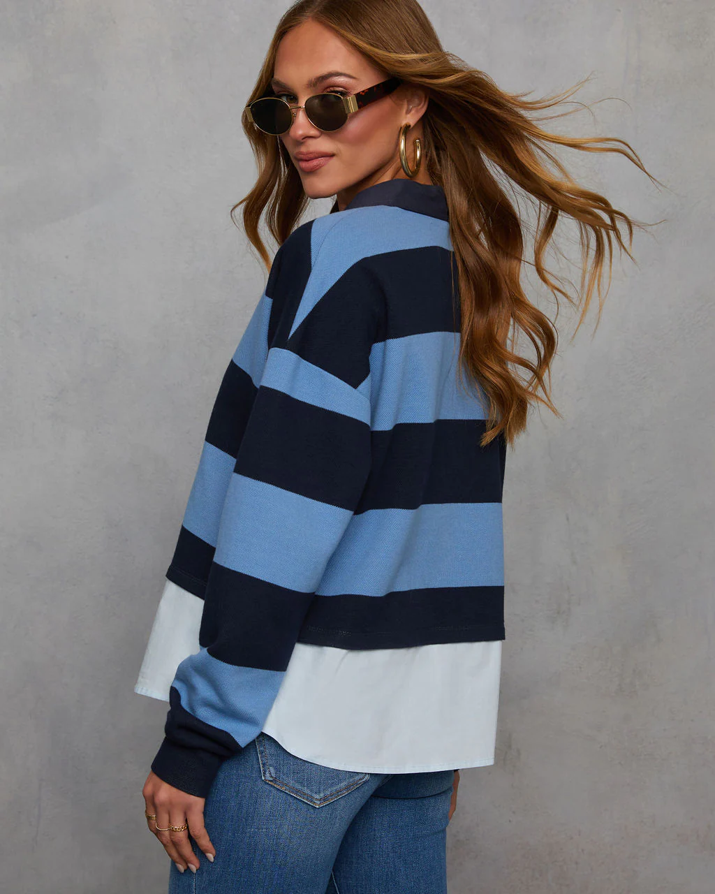 Classic Vibes Twofer Popover Polo Shirt