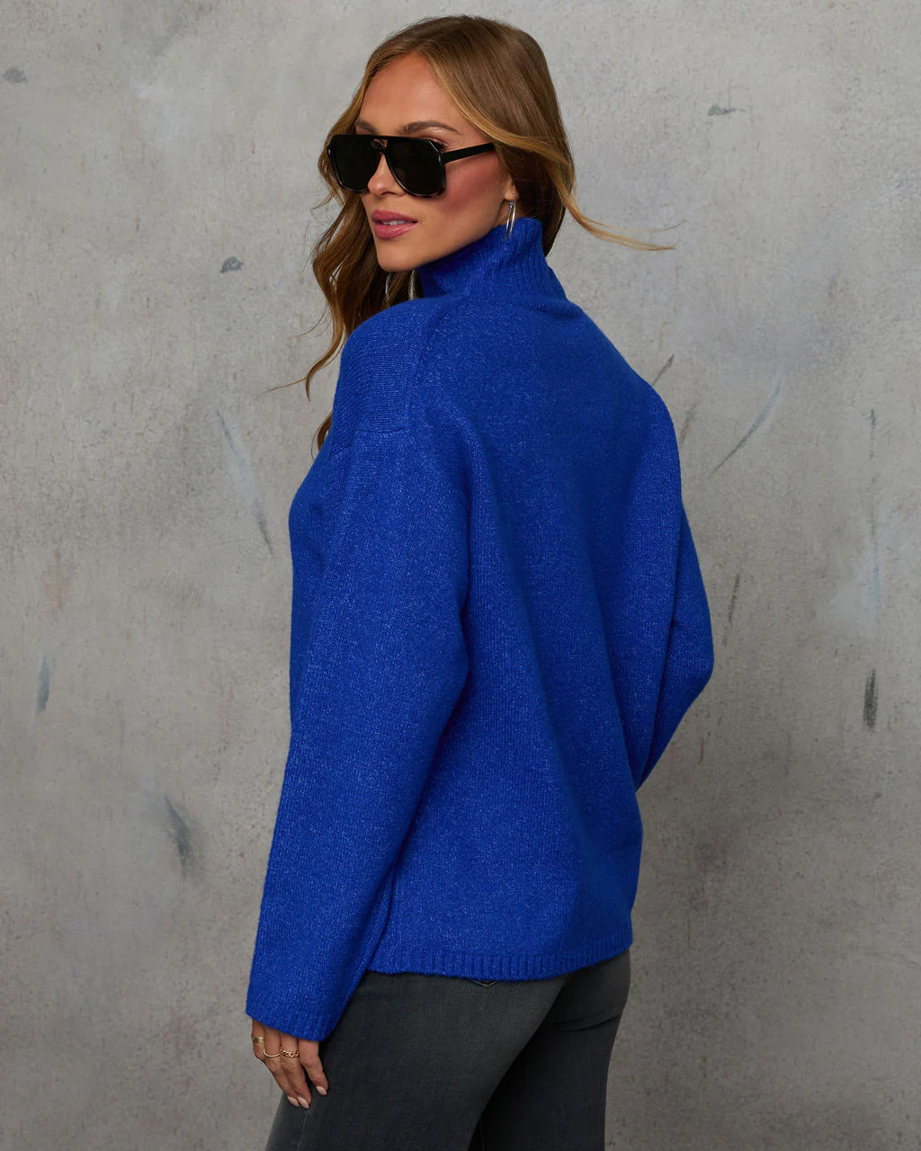 Denver Mock Neck Knit Sweater