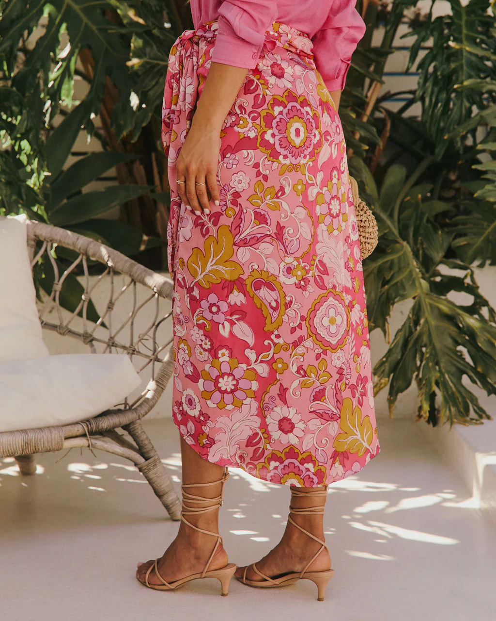 Alissa Floral Wrap Skirt