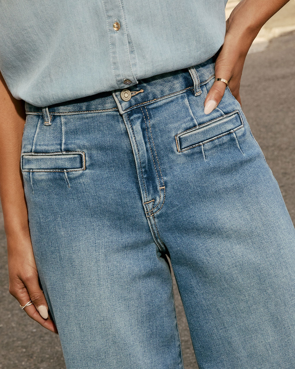 Fresh Cut Wide Leg Jeans