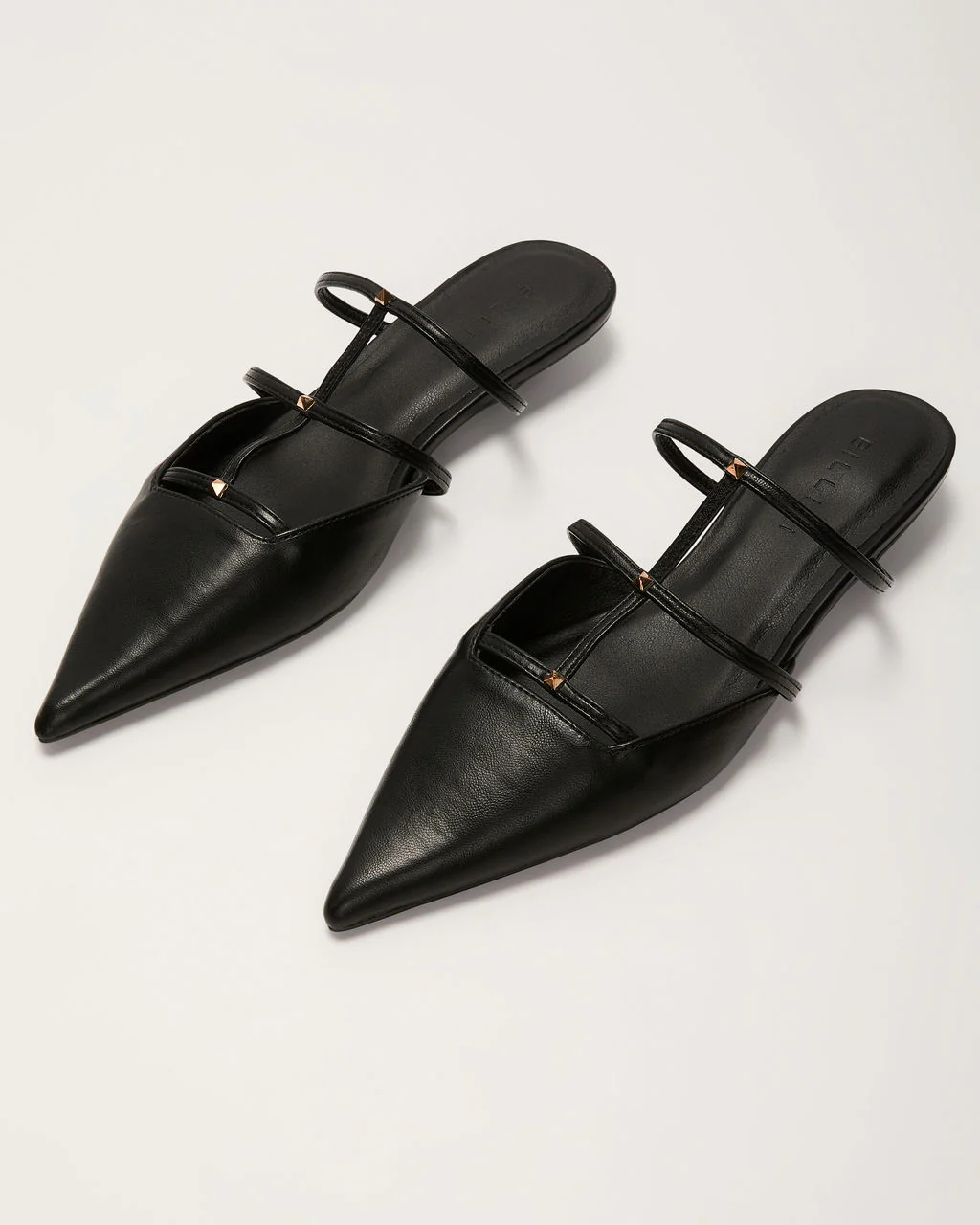 Corie Caged Leather Stud Flats