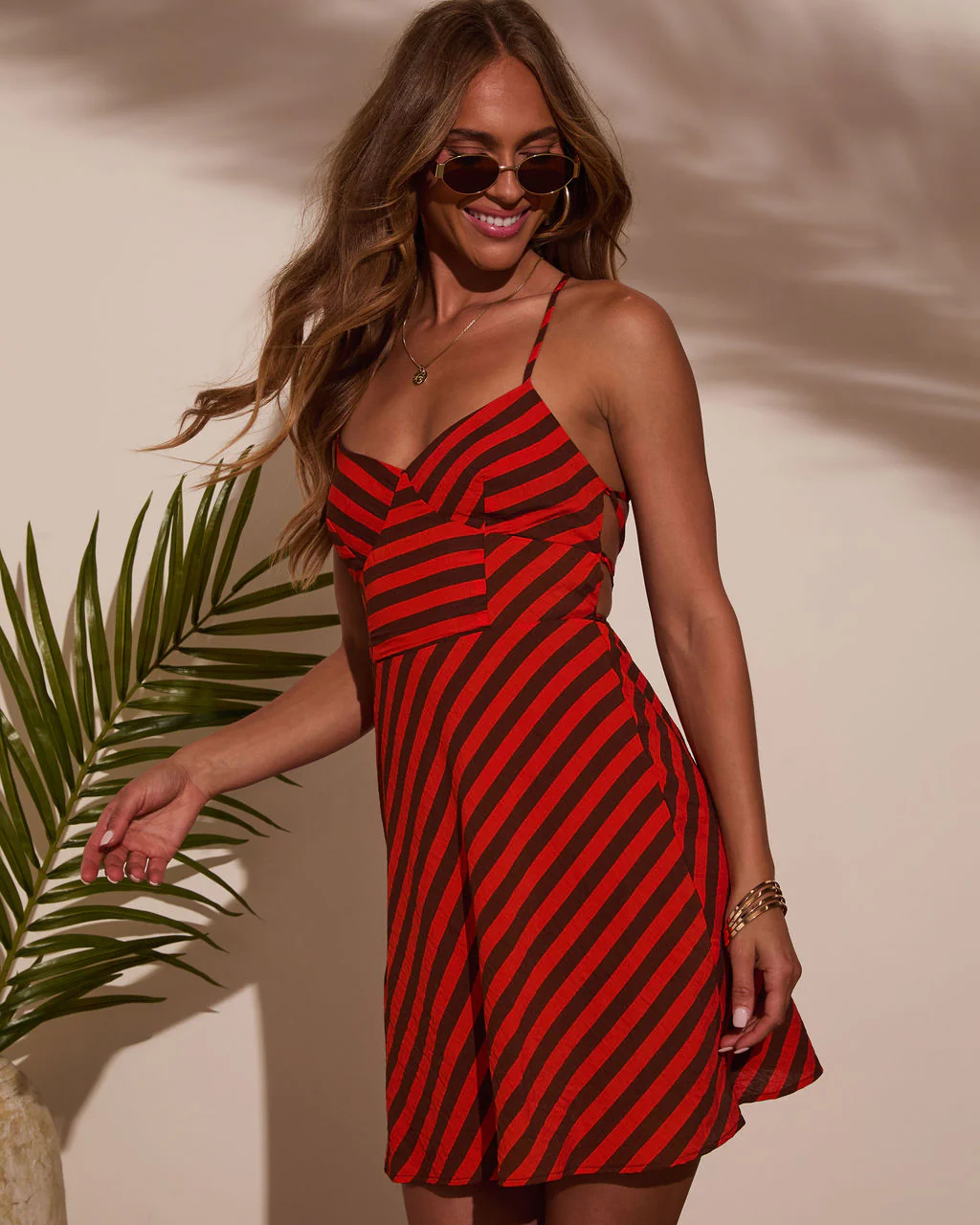Celina Striped Mini Dress
