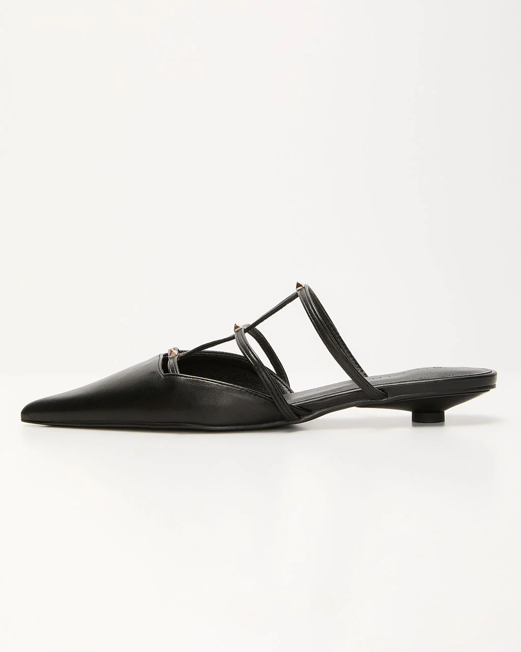 Corie Caged Leather Stud Flats