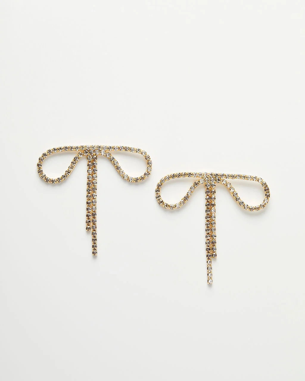 Bristowe Rhinestone Bow Earrings