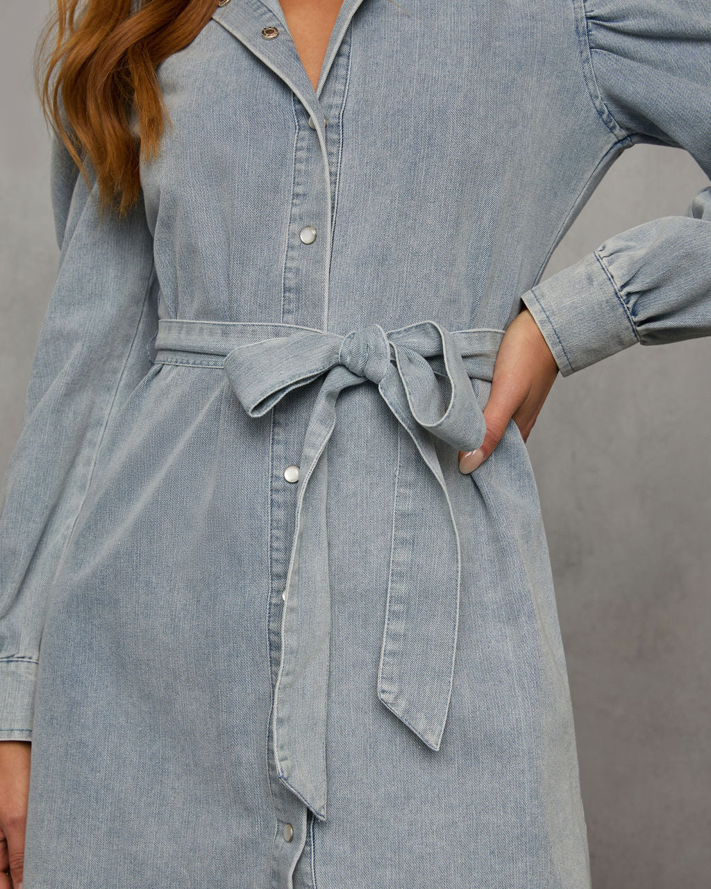 In Your Dreams Denim Mini Dress