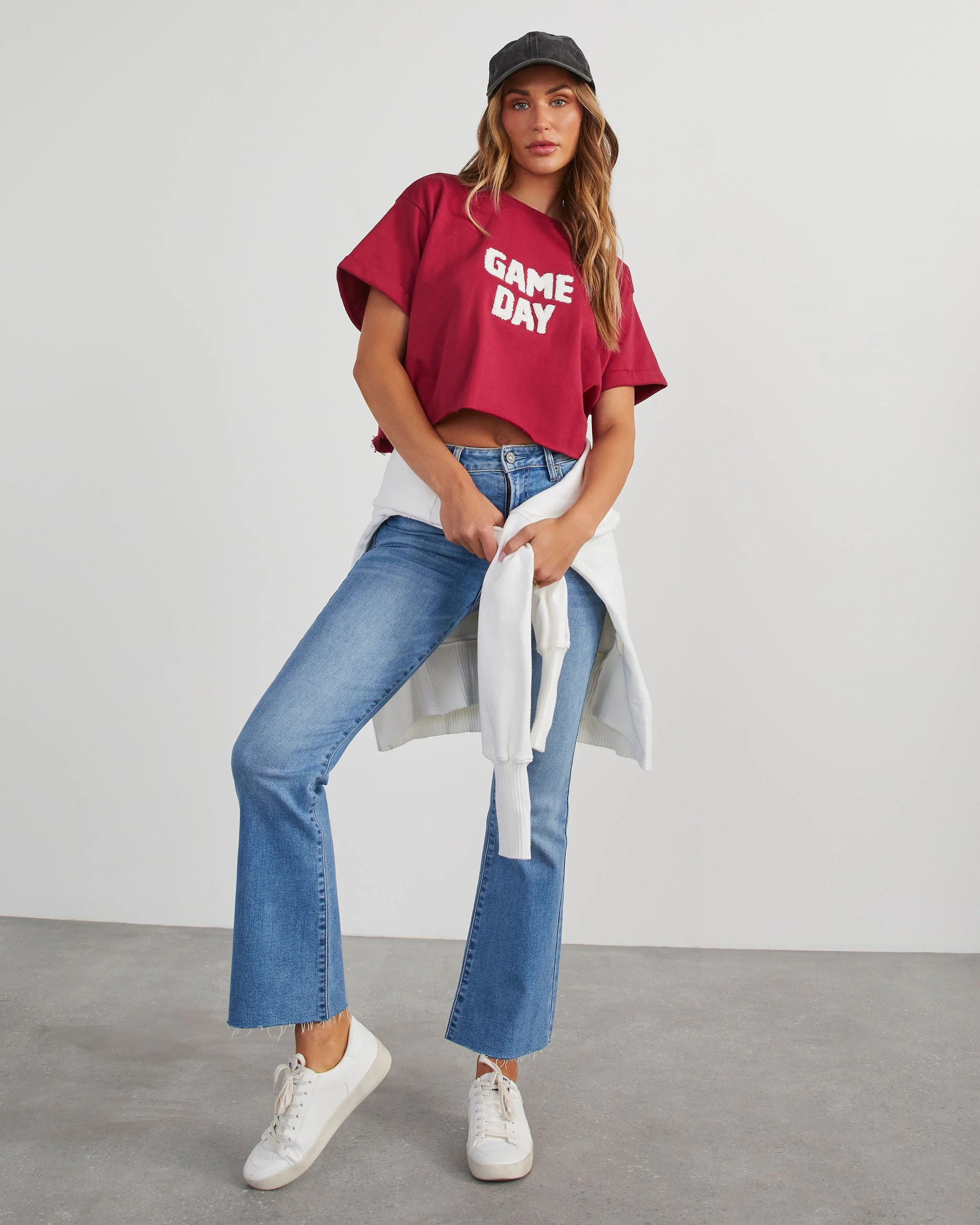 Game Day Cropped Graphic Tee