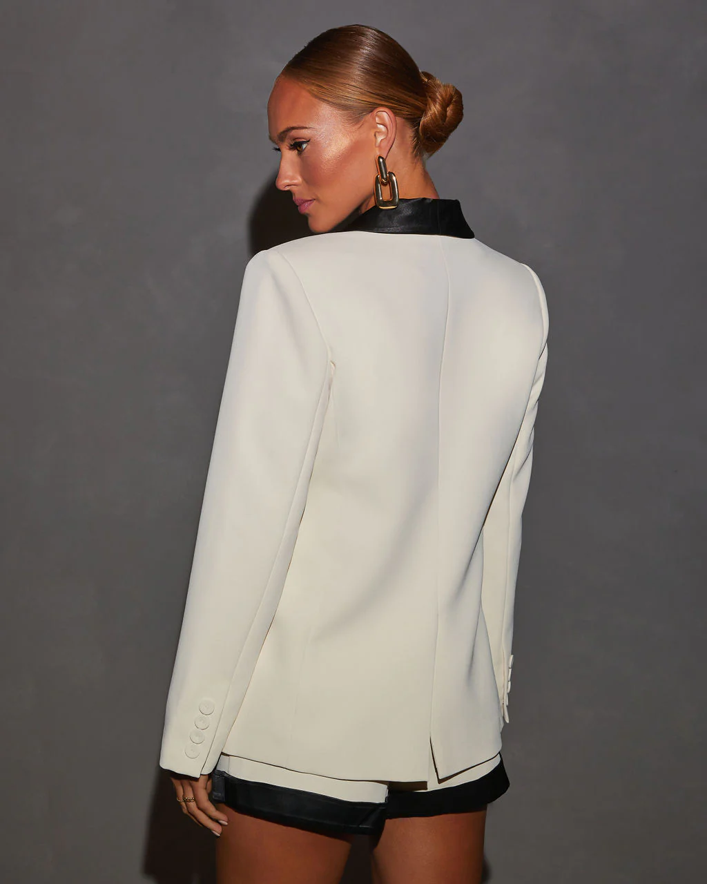 Collette Crepe Colorblock Blazer