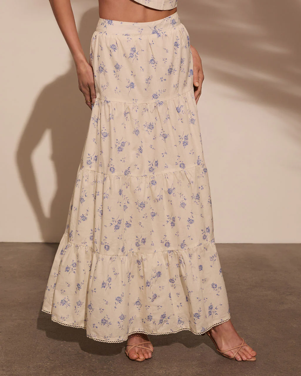 Garden Gate Floral Maxi Skirt