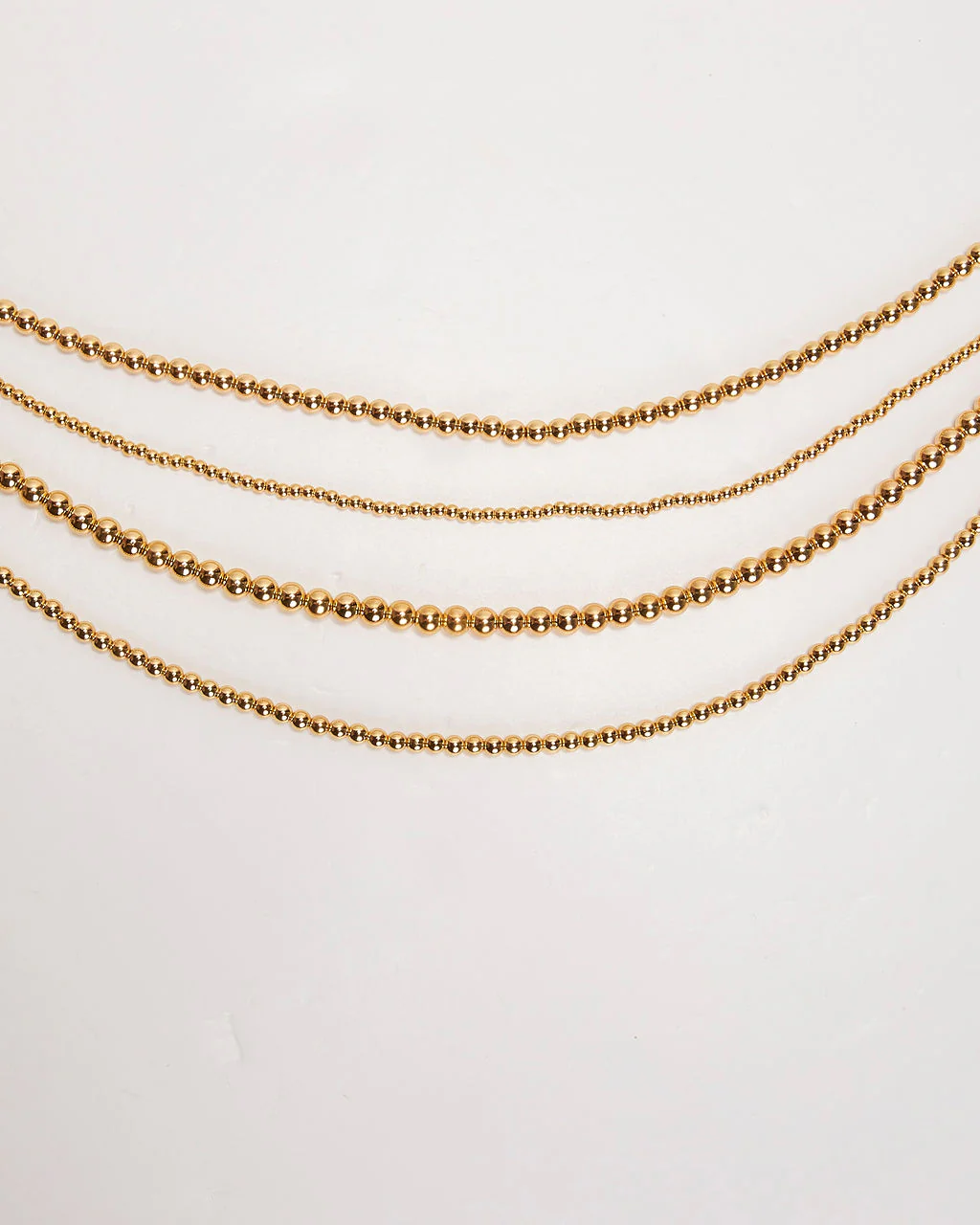 Golden Girl Layered Beaded Necklace