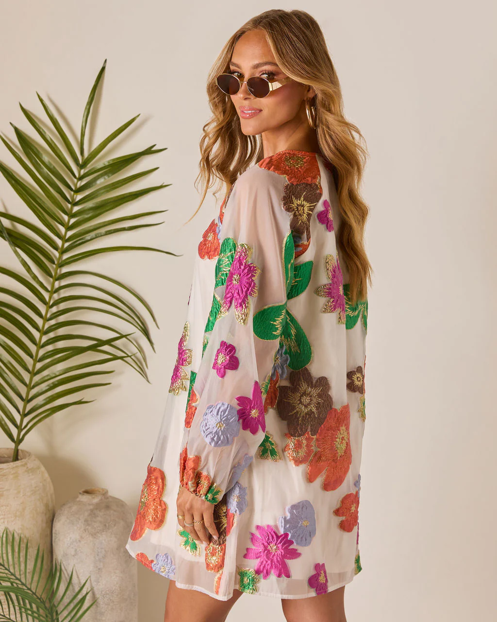 Bloomtide Shift Mini Dress