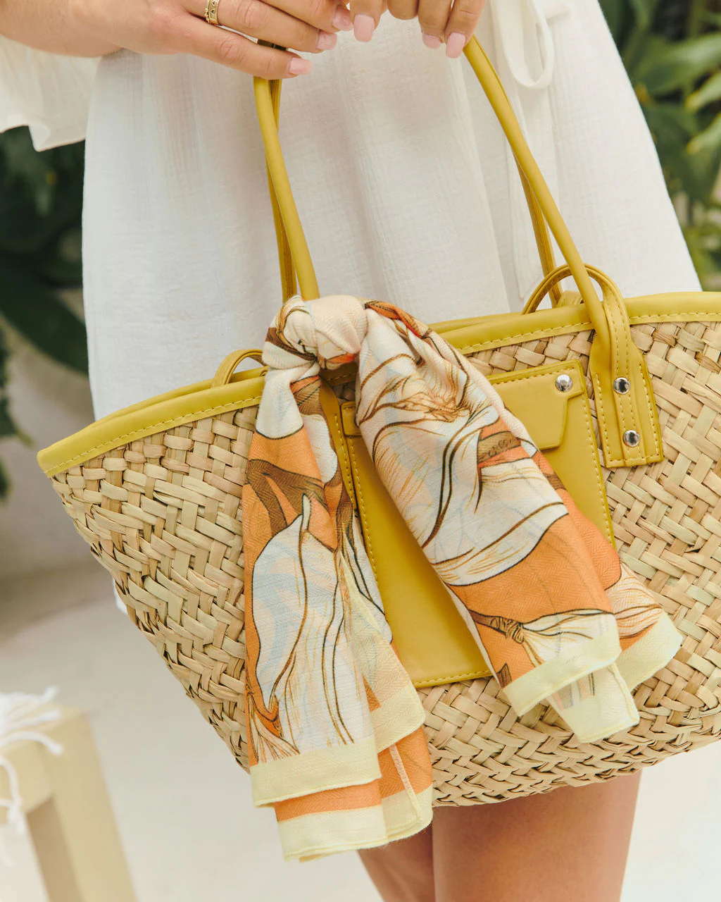 Clarita Satin Printed Headscarf