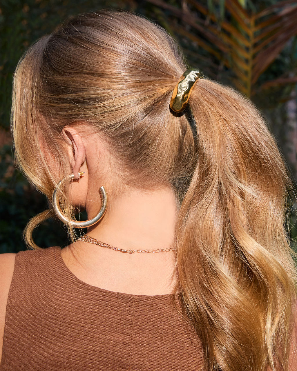 Beach Bronzer Hammered Metal Hair Cuff