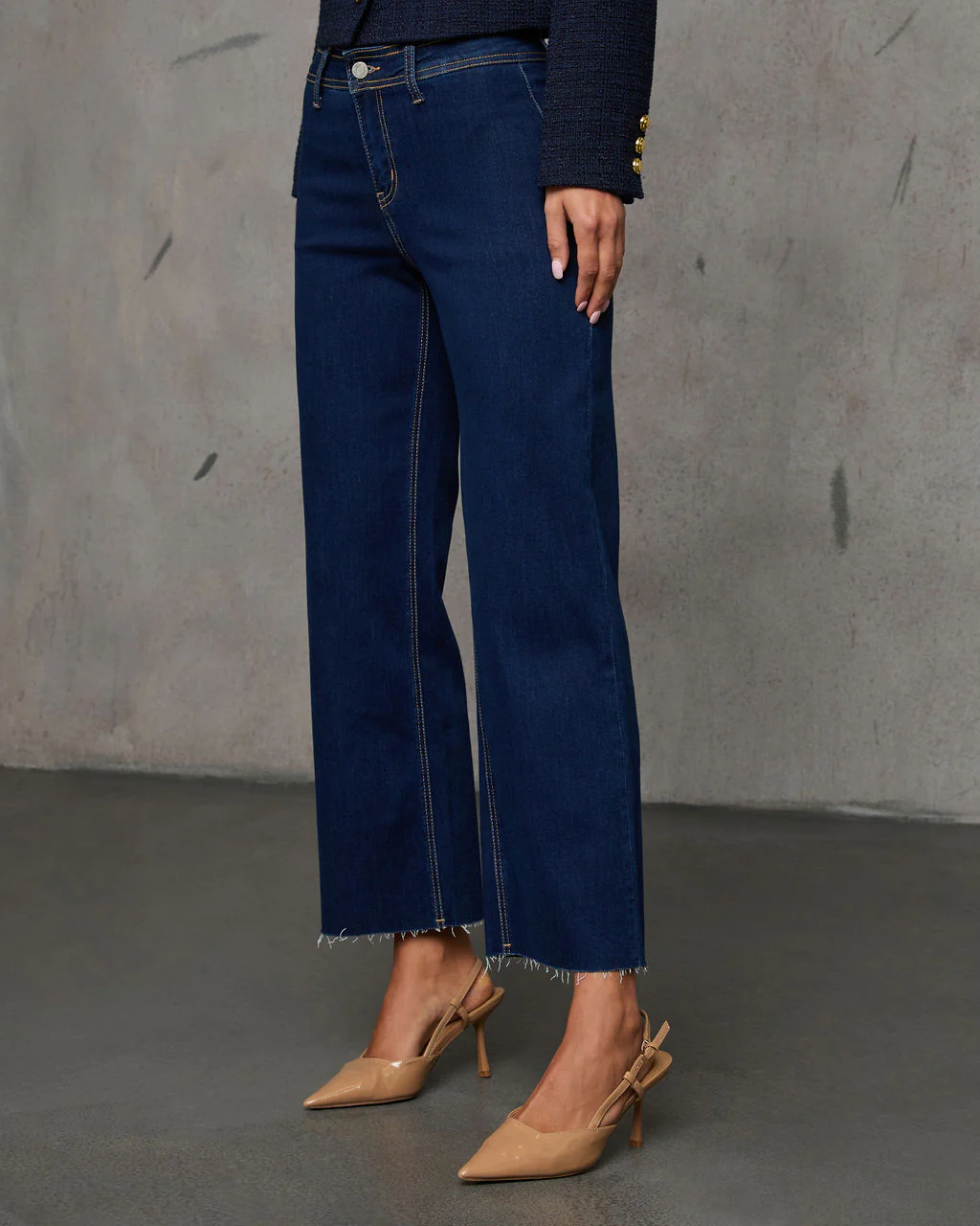 Close Encounter Super Stretch High Rise Wide Leg Denim
