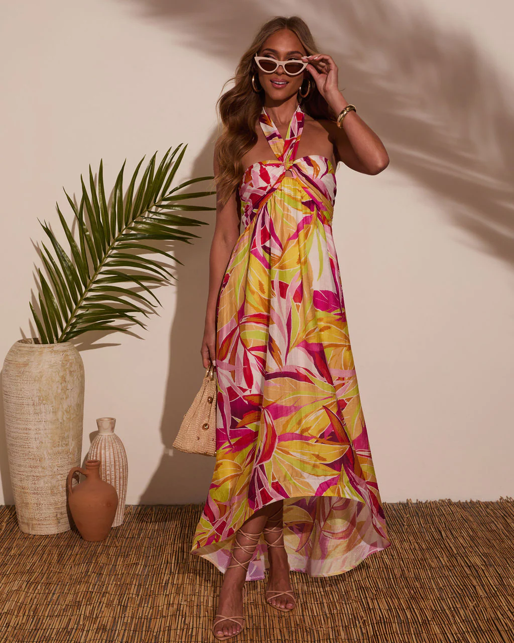 Fun In The Sun Halter Maxi Dress