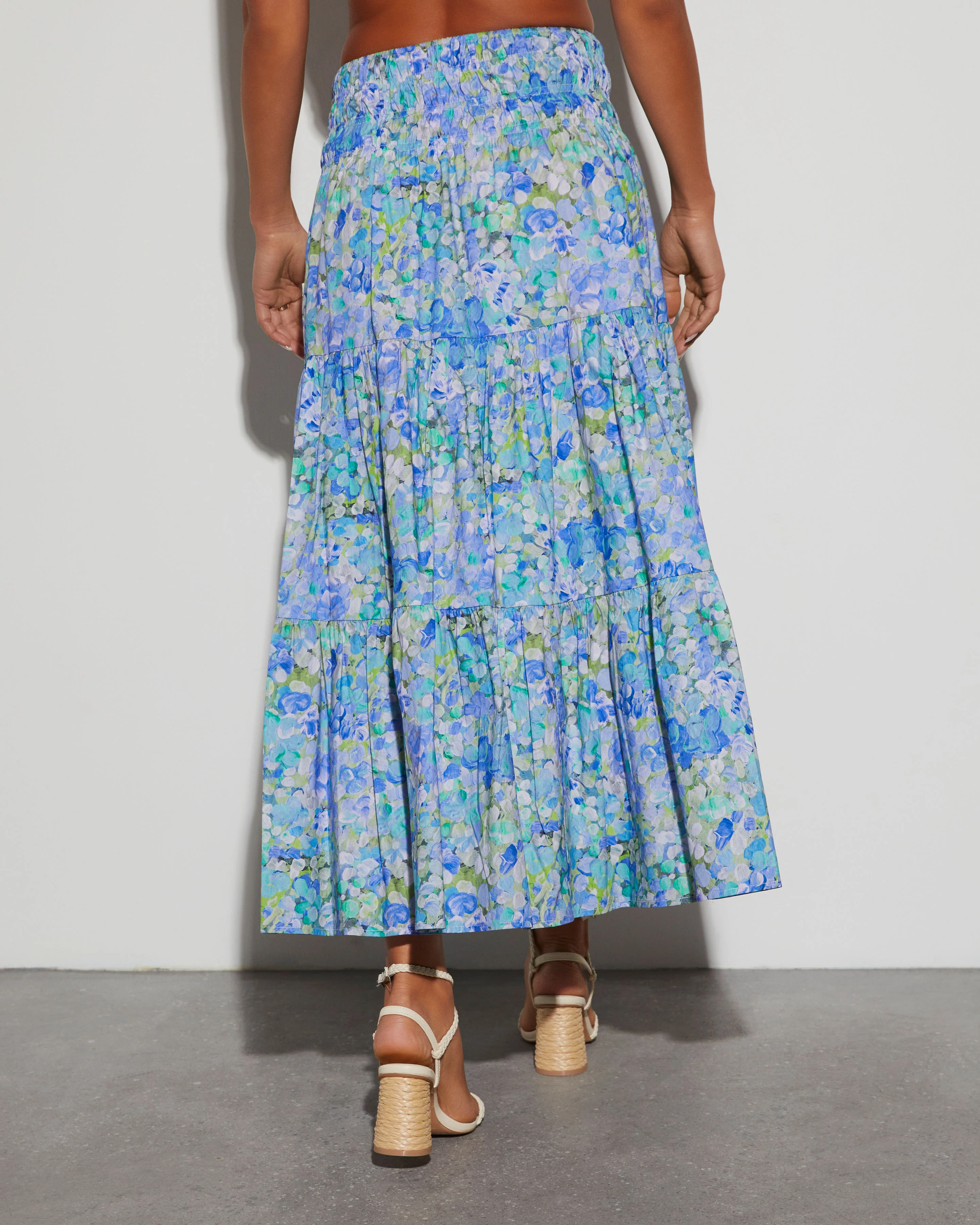 Angie Floral Midi Skirt