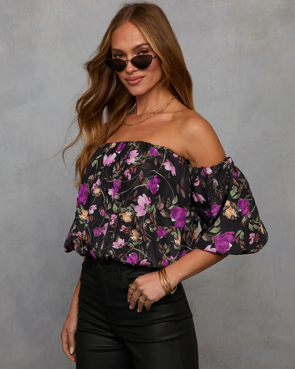 Everlyn Off The Shoulder Floral Blouse