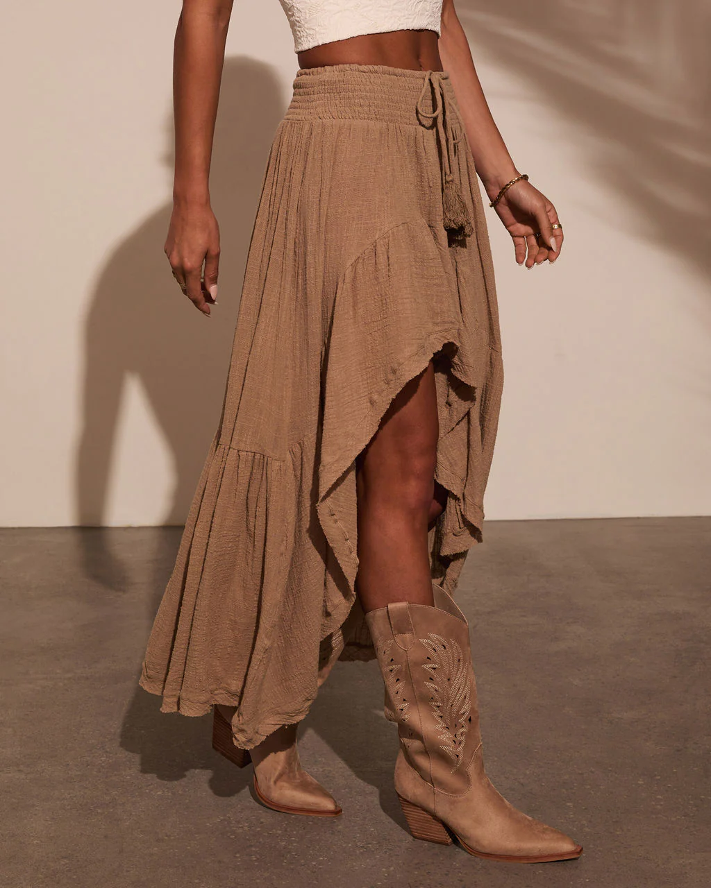 Harmonic High Low Maxi Skirt