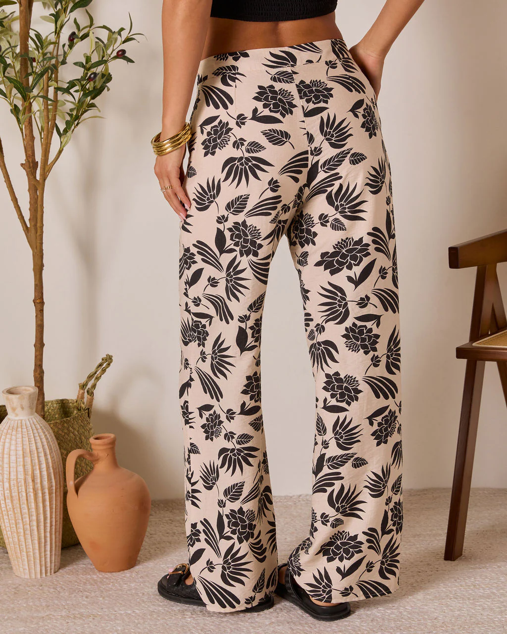 Coastal Bound Tropical Print Pant