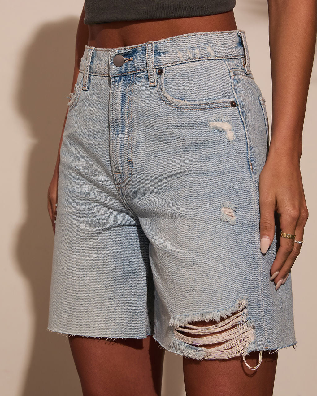 Indio Denim Dad Shorts