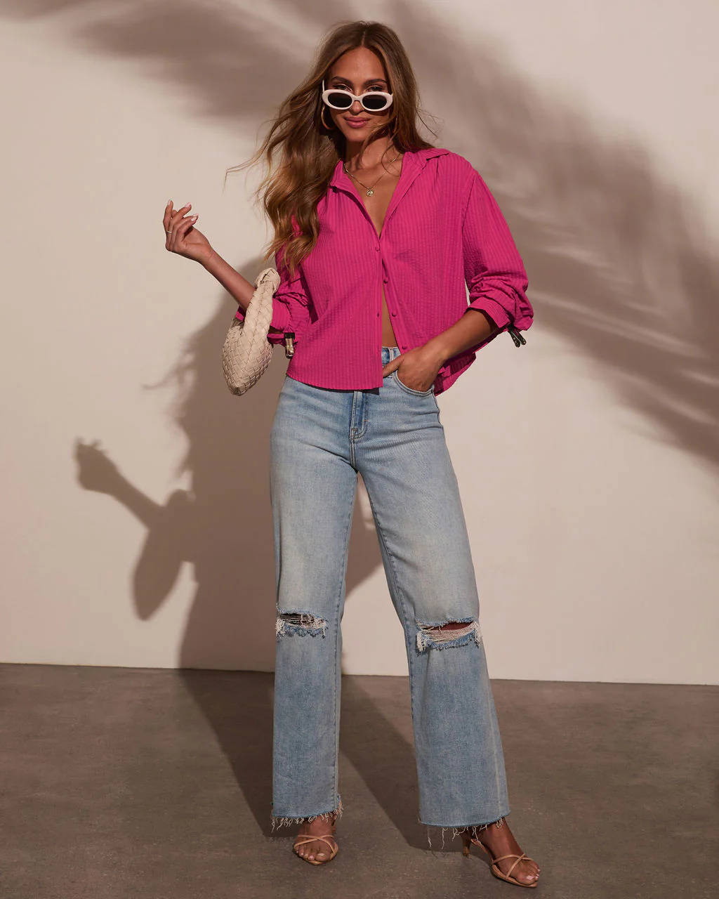 Christell Button Down Top