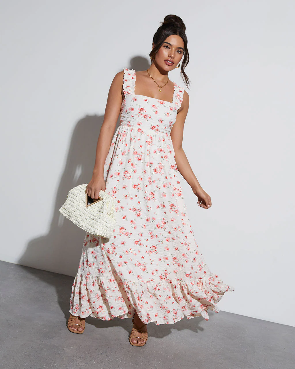 Cottagecore Floral Maxi Dress
