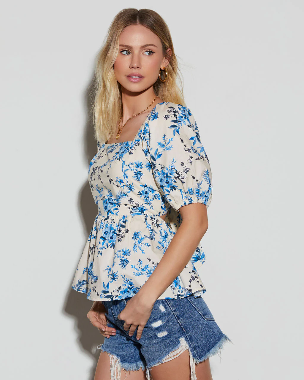 Colleen Floral Short Sleeve Top