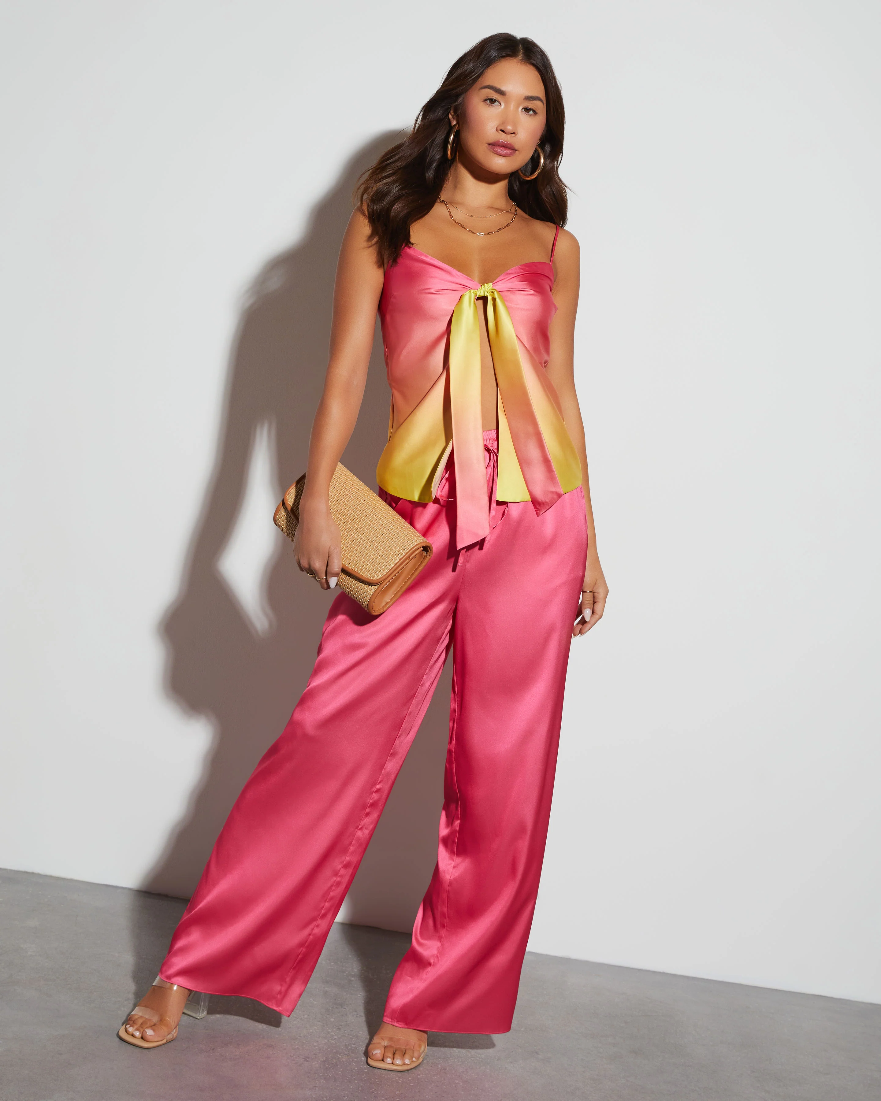 Aurelia Satin Drawstring Pants