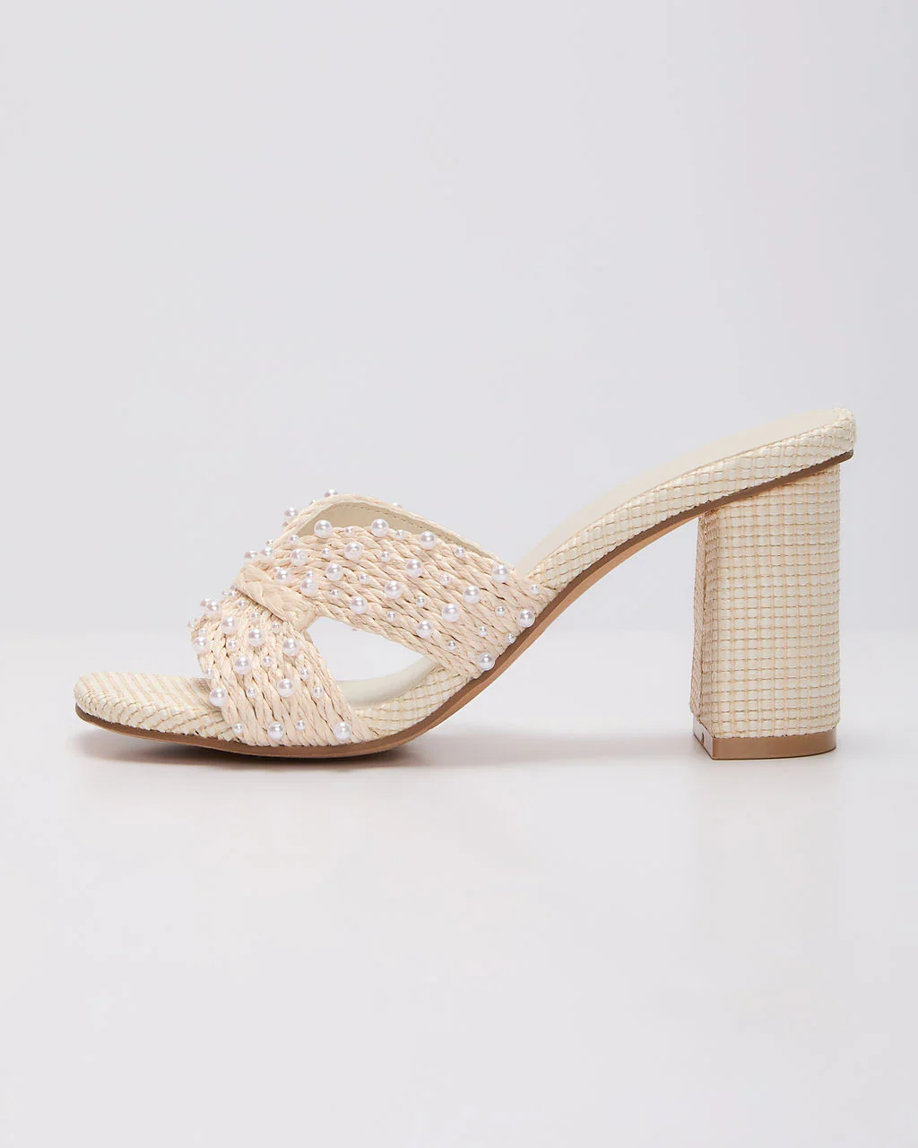 Celena Pearl Embellished Mules