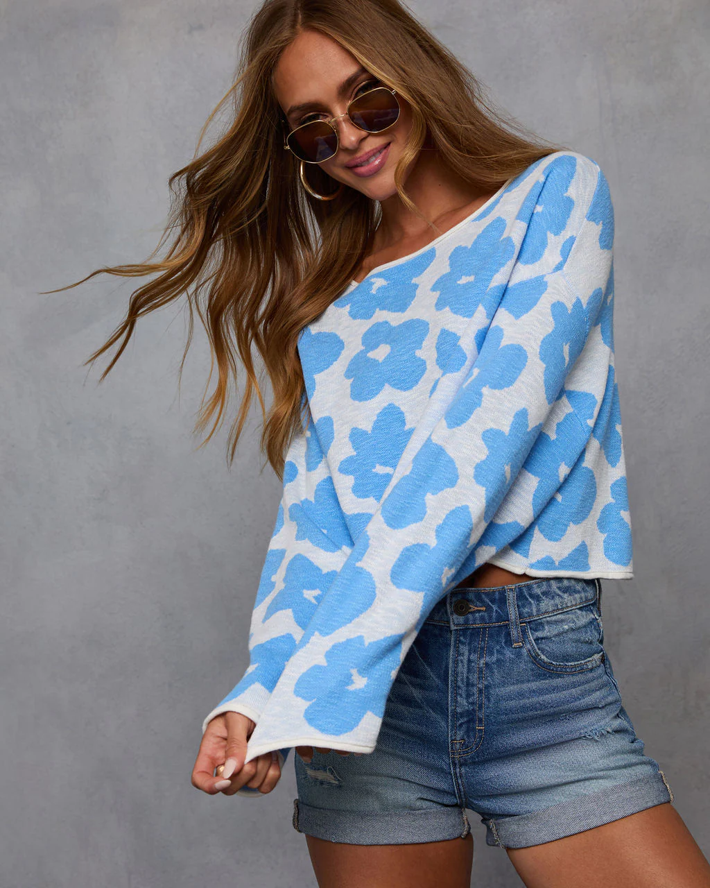 Dreaming Of Daisies Knit Sweater