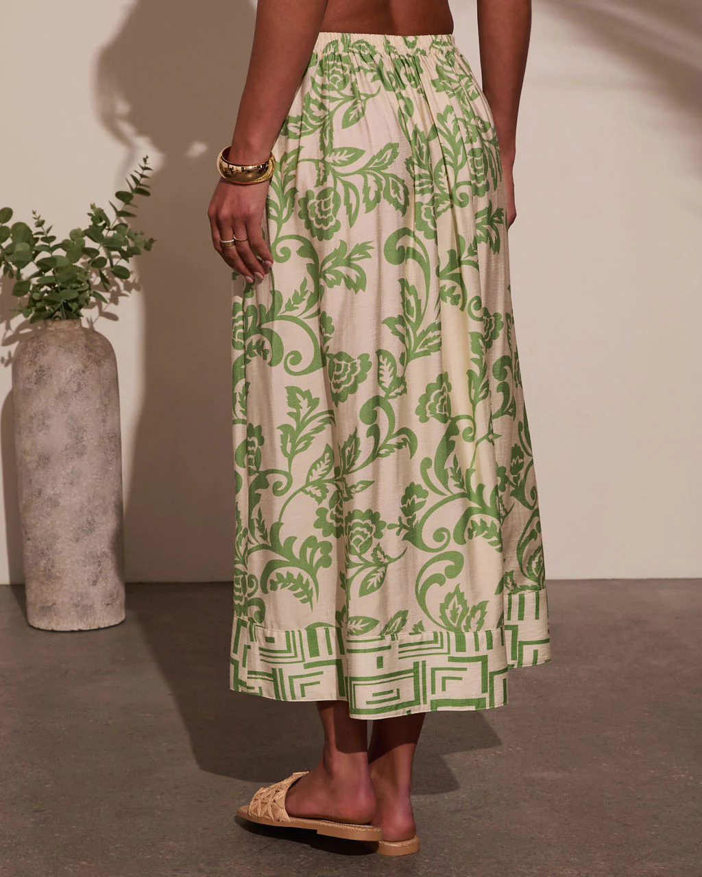Elliah Abstract Maxi Skirt