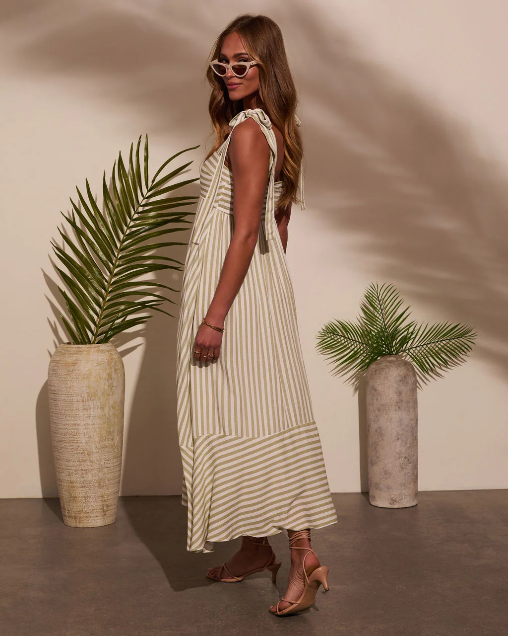 Colene Striped Maxi Dress