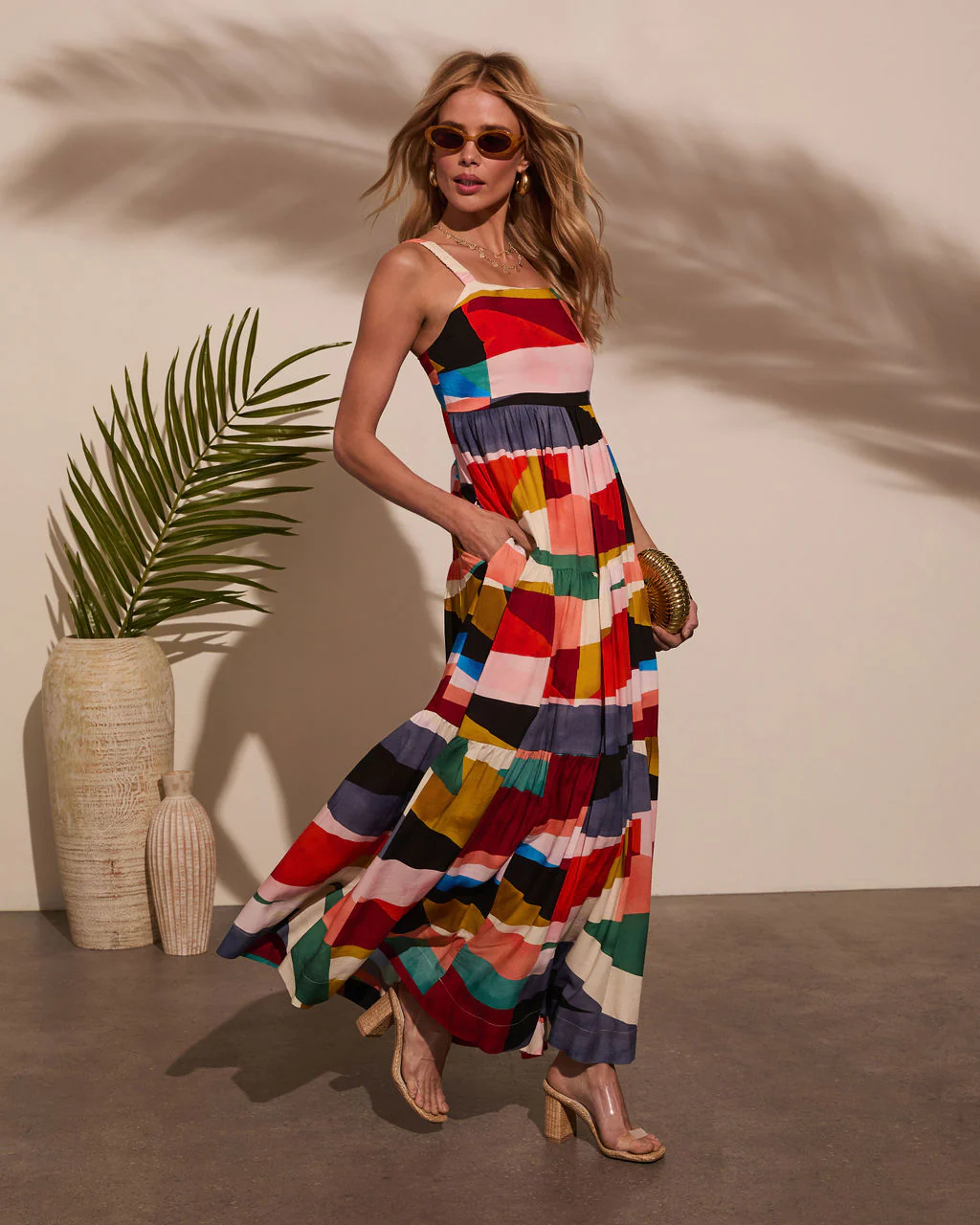 Ceilia A-Line Printed Maxi Dress