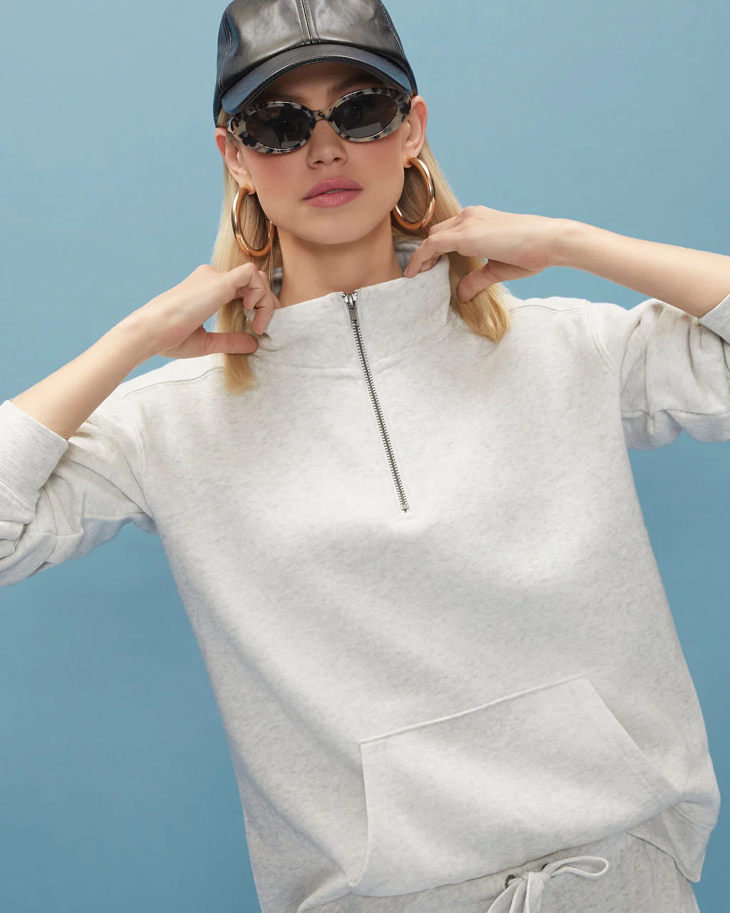 Dreamcatcher Cotton Blend Half Zip Pullover