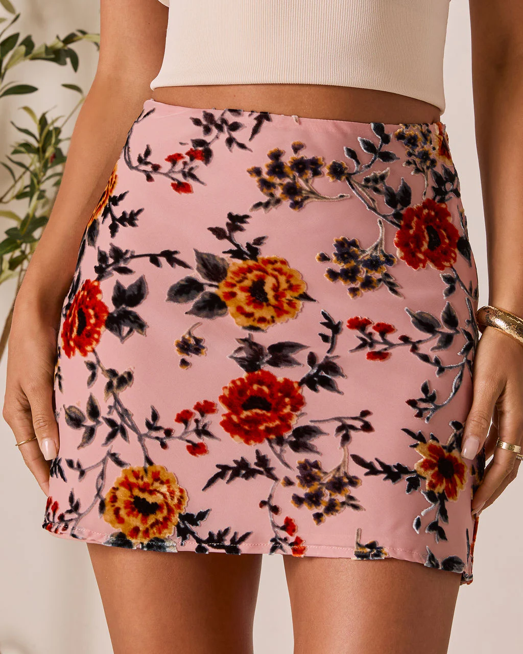Forever Darling Floral Mini Skirt