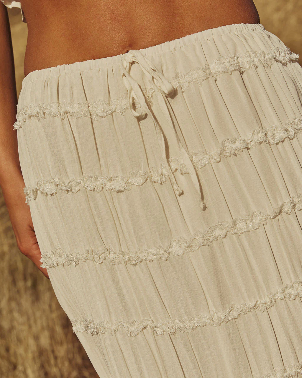 Celestial Haven Chiffon Maxi Skirt