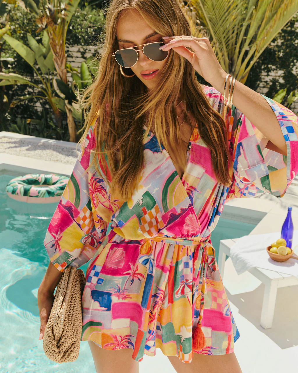 Jaime Tie Waist Kimono Romper