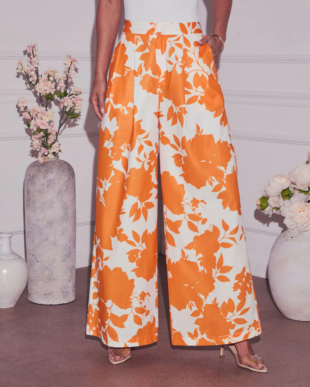 Gesibelle Wide Leg Floral Pants
