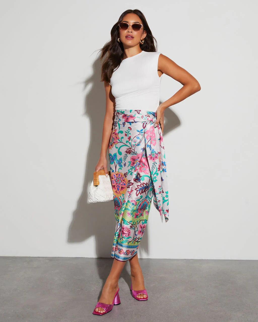 Darla Wrap Midi Skirt