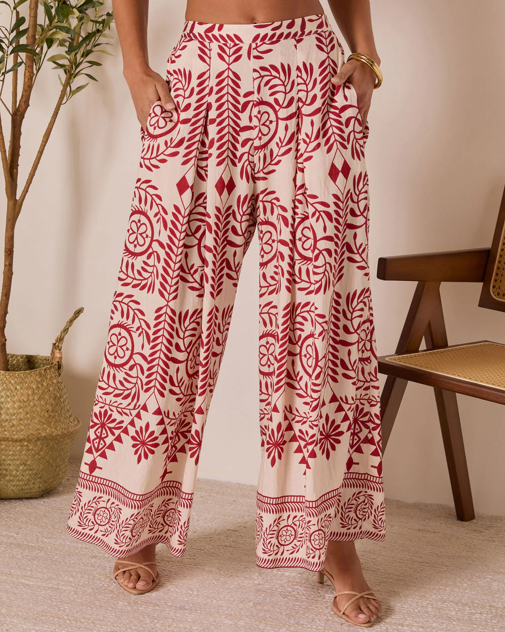 Homestead Wide Leg Printed Pants
